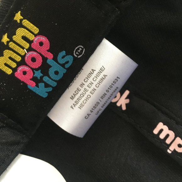 Mini Pop Kids Black White Check Baseball Hat Mad Engine Embroidered New w/ Tags - Picture 11 of 13